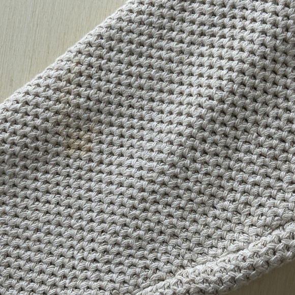 Vintage Eddie Bauer Sweater Mens XL Beige Waffle Knit Cotton Crewneck Pullover - Picture 8 of 12